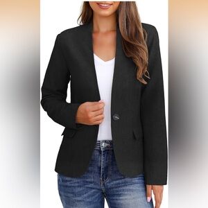 Women’s Colorless Blazer, Size: M, Color: Black, New Without Tags
